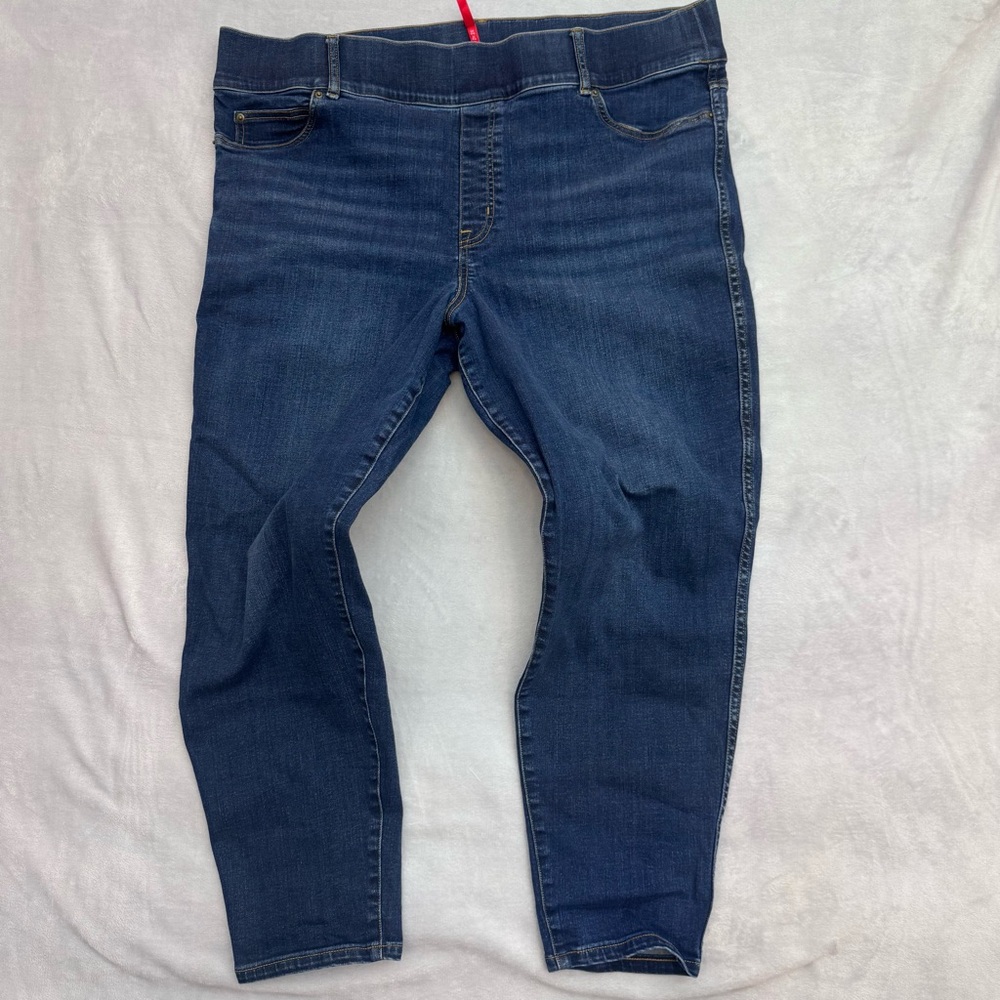SPANX Women's Dark Blue Skinny Jeans